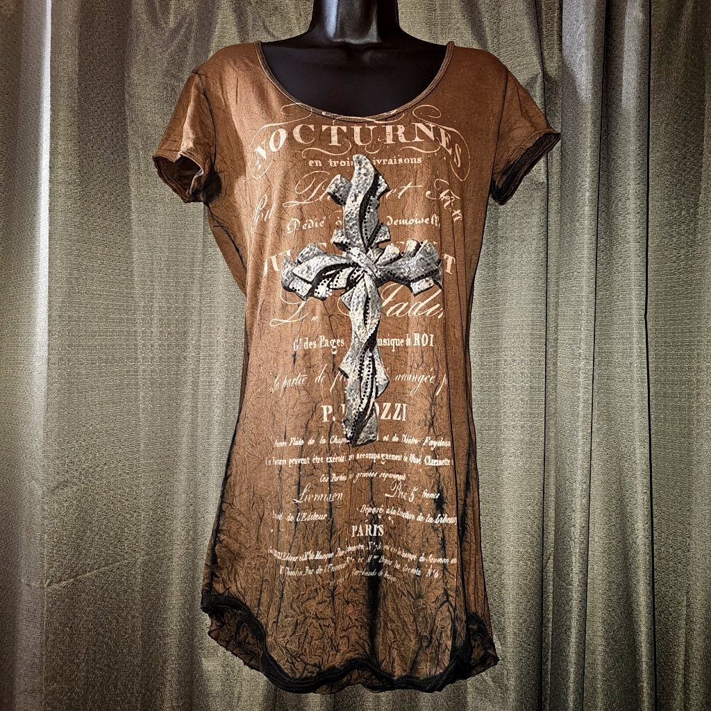 Velvet & Stone Tunic Tee Sz-Lg